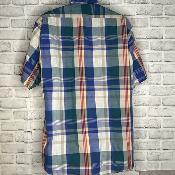 VTG Southern Classics Short Sleeve Plaid Button Down Shirt Size Large - Picture 3 of 4